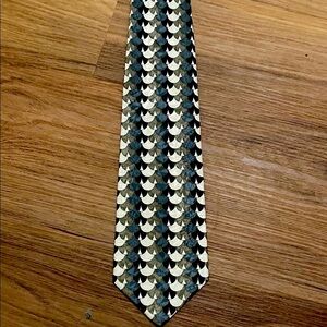 Paul Rodon Black and Cream Men's Tie